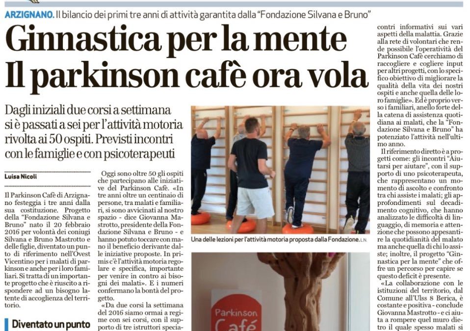 TRE ANNI DI PARKINSON CAFE’