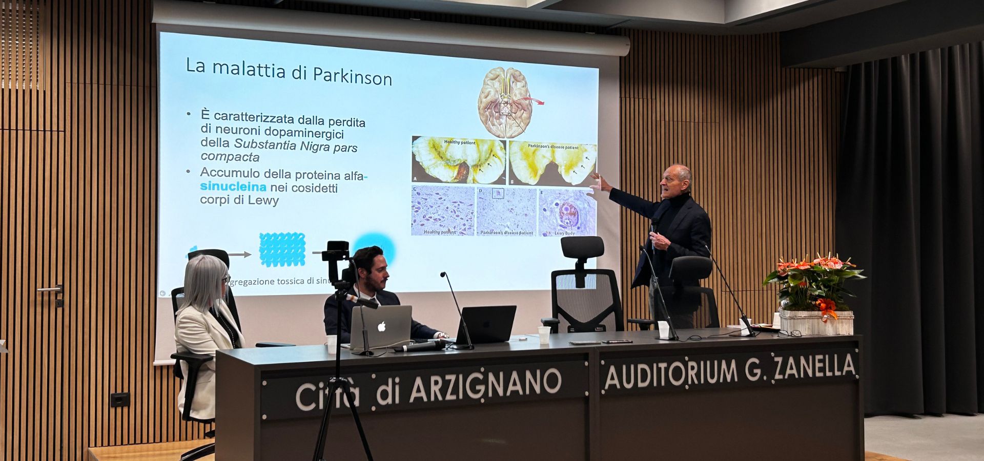 Prof. Antonini per il Parkinson Café